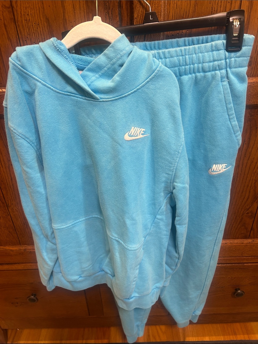 Nike Sky Blue Hoodie and Joggers Set